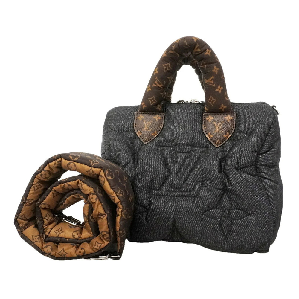 Louis Vuitton LV Pillow Speedy Bandoulière 25 Handbag M26956 Black Brown 2-wa...